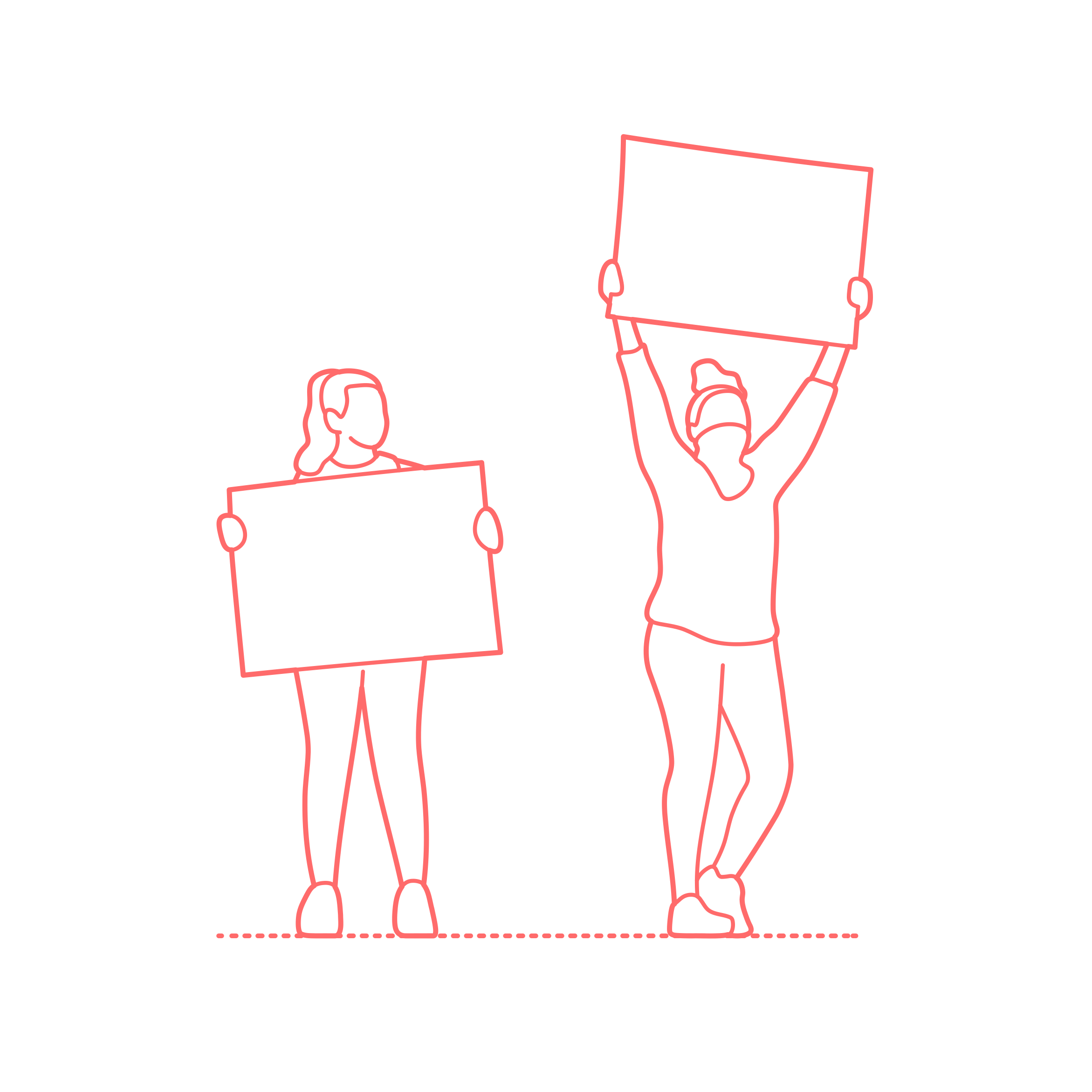 Humans Protest Protesters Holding Signs Women Front Stencil Svg Vector Free Vectors